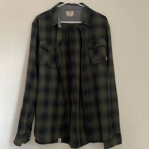 Vans button up flannel shirt